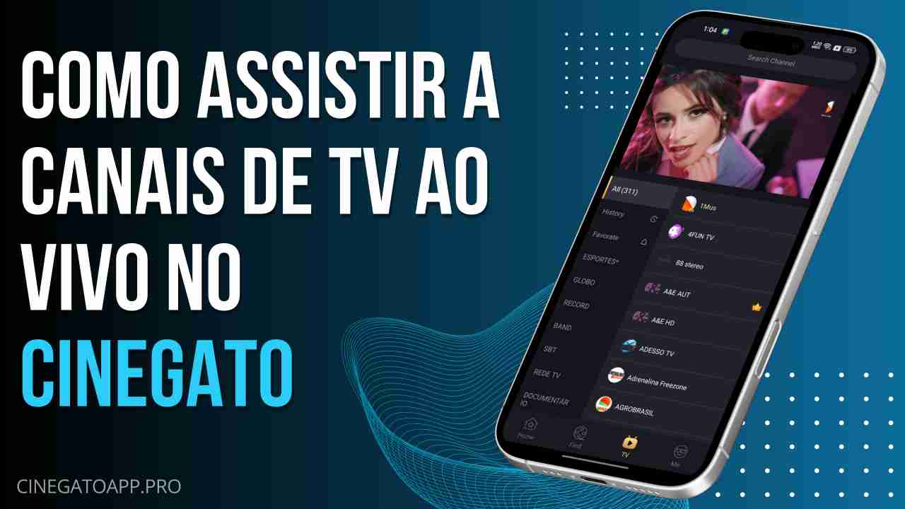 Como assistir a canais de TV ao vivo no Cinegato